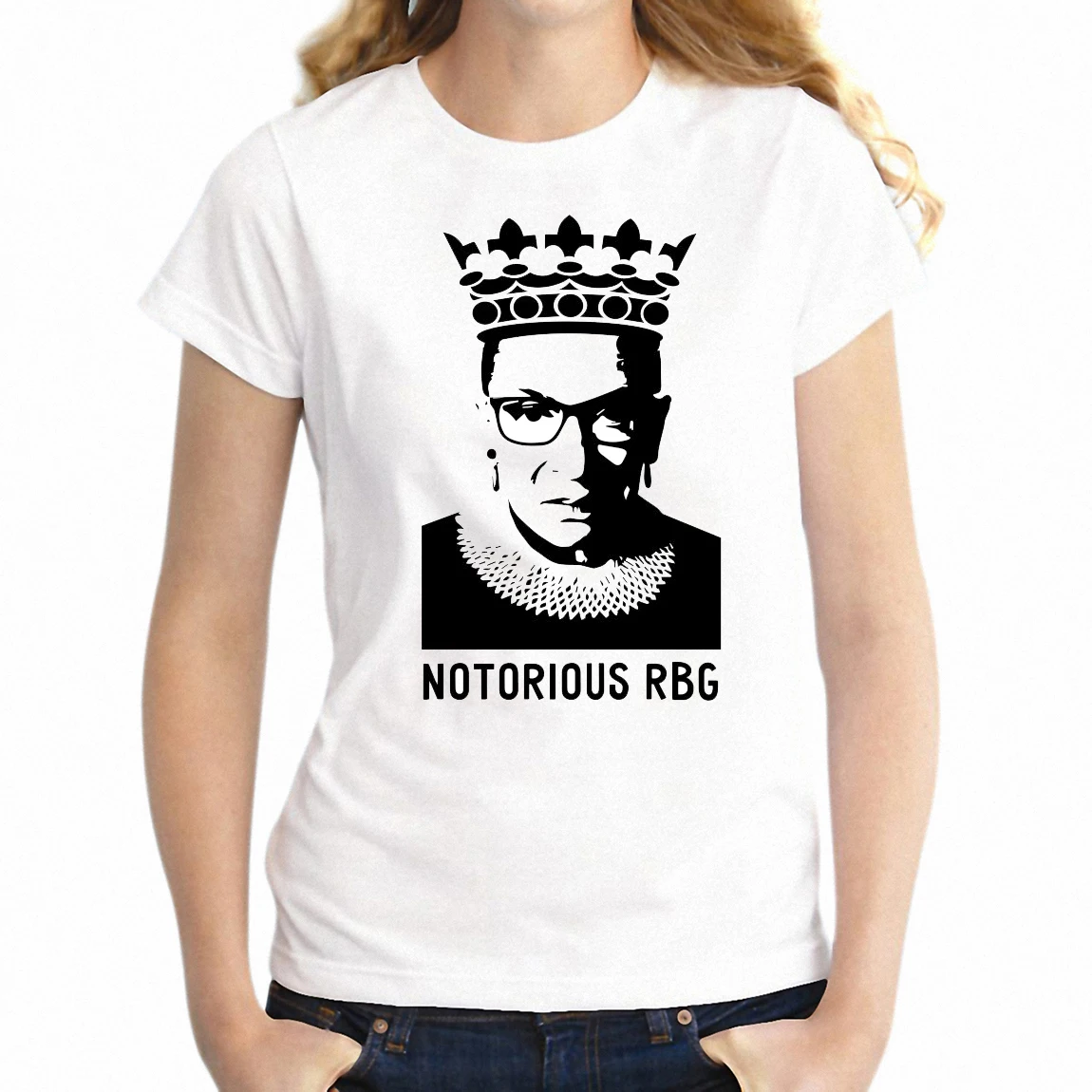 Новая женская футболка известная RBG Рут Бадер гинберг Чернильное искусство ваша