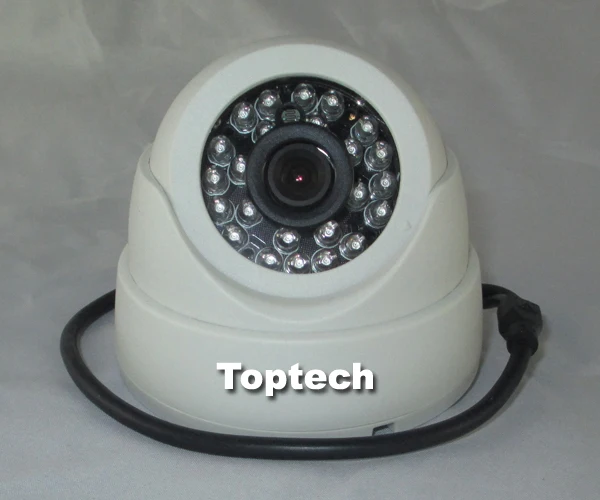 HD 1/3 ''Sony CCD effio е 700TVL 24leds ИК Крытый 960 H видеонаблюдения купольная камера