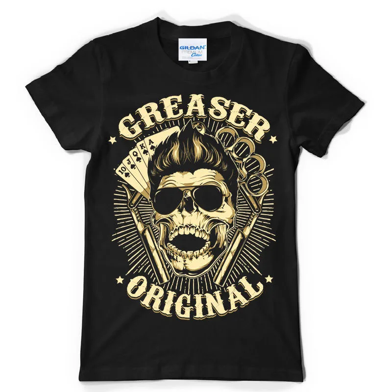 Супер футболка с принтом оригинальная рокабилли Бритва для стрижки парикмахера