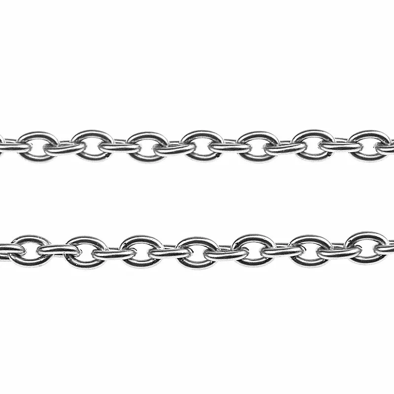Цепочка круглого типа из нержавеющей стали шириной 5 мм ожерелье цепочка для