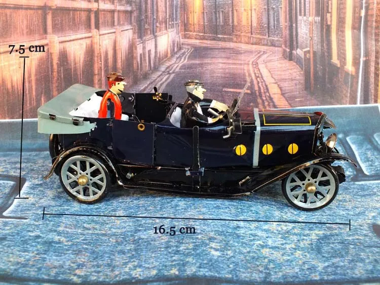 Free Shipping Nostalgic Cars Clockwork Toys Collectible Retro Car Wind UpTin Gift For Kids And Adults |
