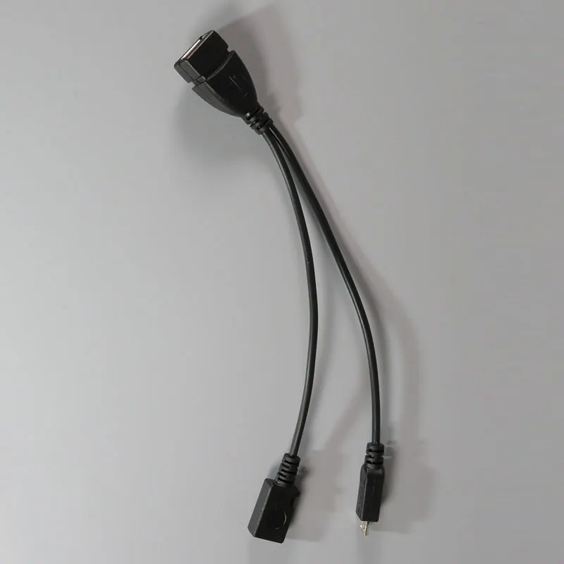 PCTONIC micro USB адаптер питания Micro OTG кабель с дополнительным кабелем для зарядки etra