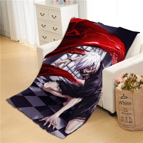 Style 4 Аниме Токийский вурдалак Кен Kaneki, одеяло, коврик для ванной, полотенце для путешествий, дома, сна, спальни, одеяло для пикника, детские подарки для косплея - Цвет: Style 4