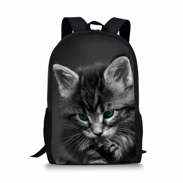 H8288C FORUDESIGNS/милый 3D животное кошка джинсовые рюкзаки дети обувь для девочек ортопедические повседневное Путешествия Рюкзак Для Детей школьников Mochila - Цвет: H8288C
