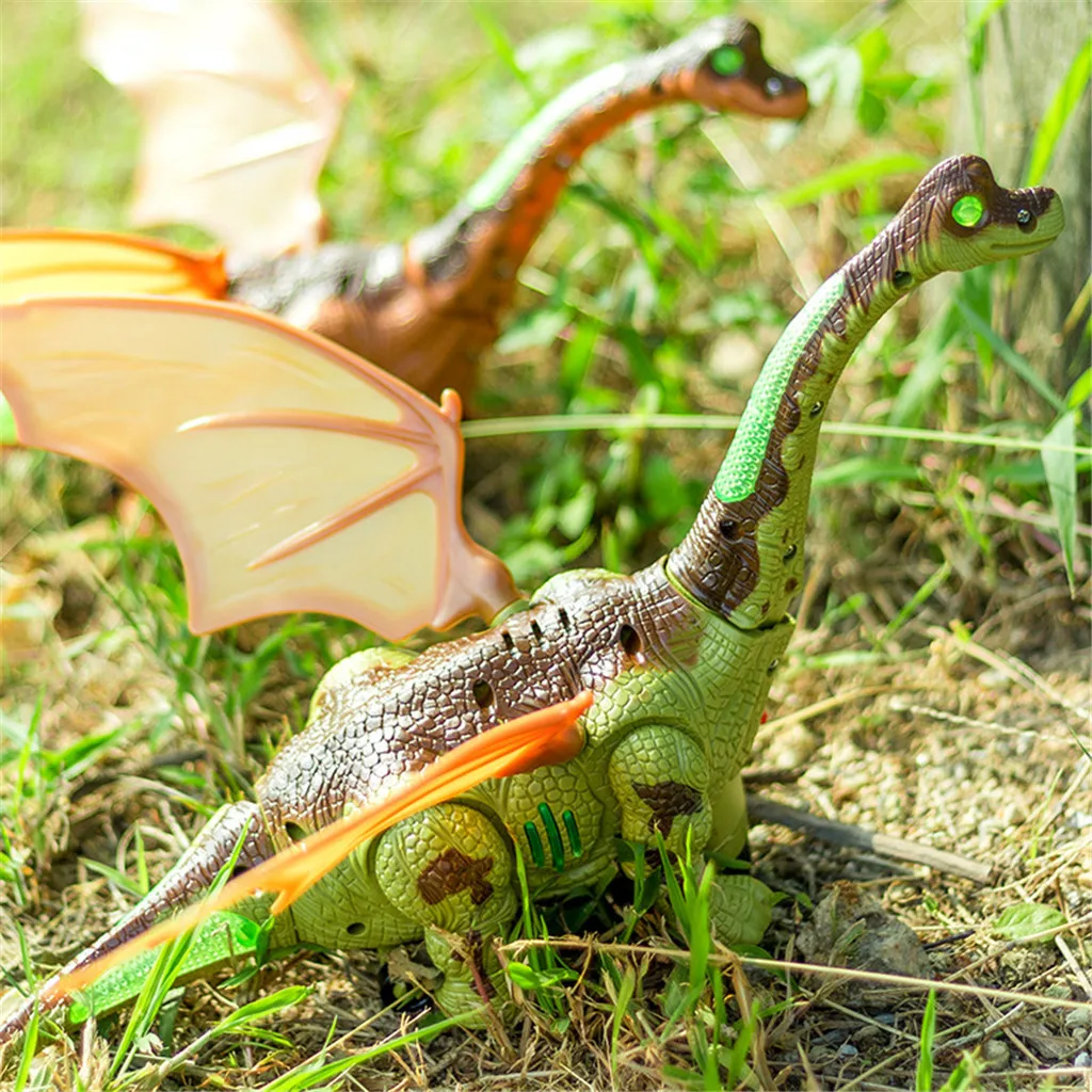 Фигурка динозавра Брахиозавра T Rex модель игрушки с подсветкой и индукцией