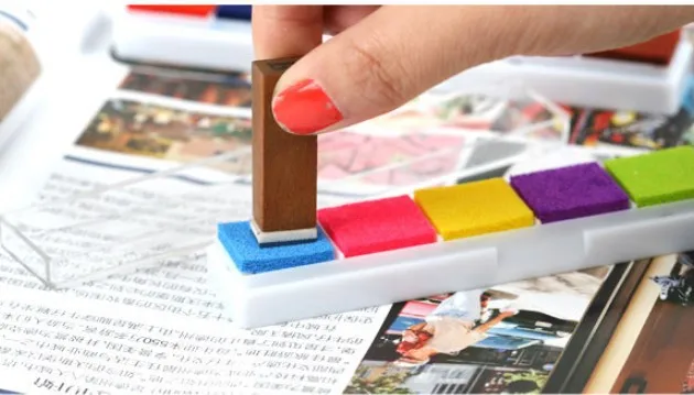 Многоцветная Маленькая симпатичная пластиковая прокладка для печати