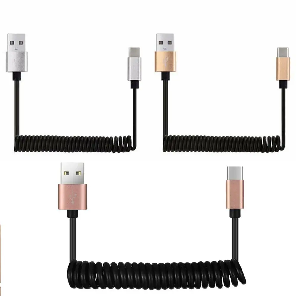 1 шт. для iPhone type-C Micro Весенняя Расширительная Поворотная линия USB2.0 кабель зарядки