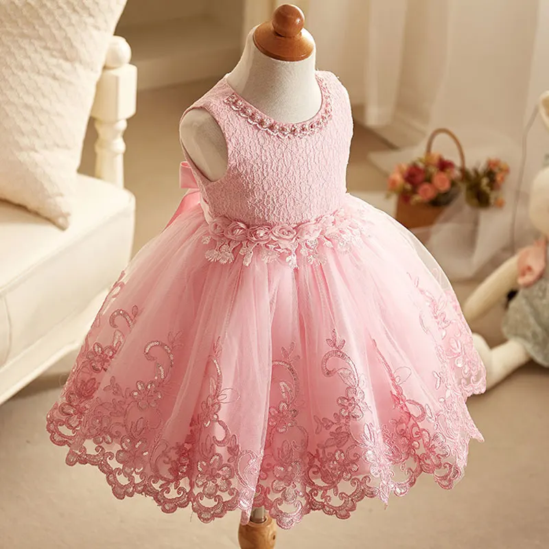 BOTEZAI fashion new lace baby girl dress 9M-24M female birthday party princess | Детская одежда и обувь