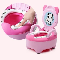 new portable baby potty toilet seat cute cartoon panda soft kids potty training seat childrens folding backrest pot toilet