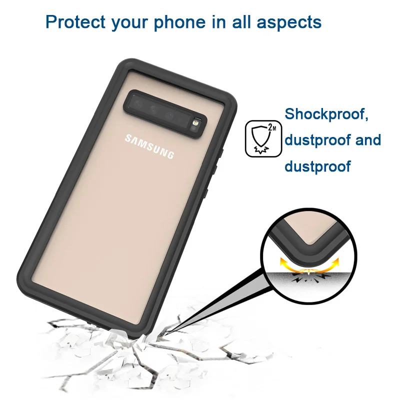 Чехол Armor IP68 ДЛЯ Samsung S10 водонепроницаемый чехол для Galaxy Plus прозрачный защита от