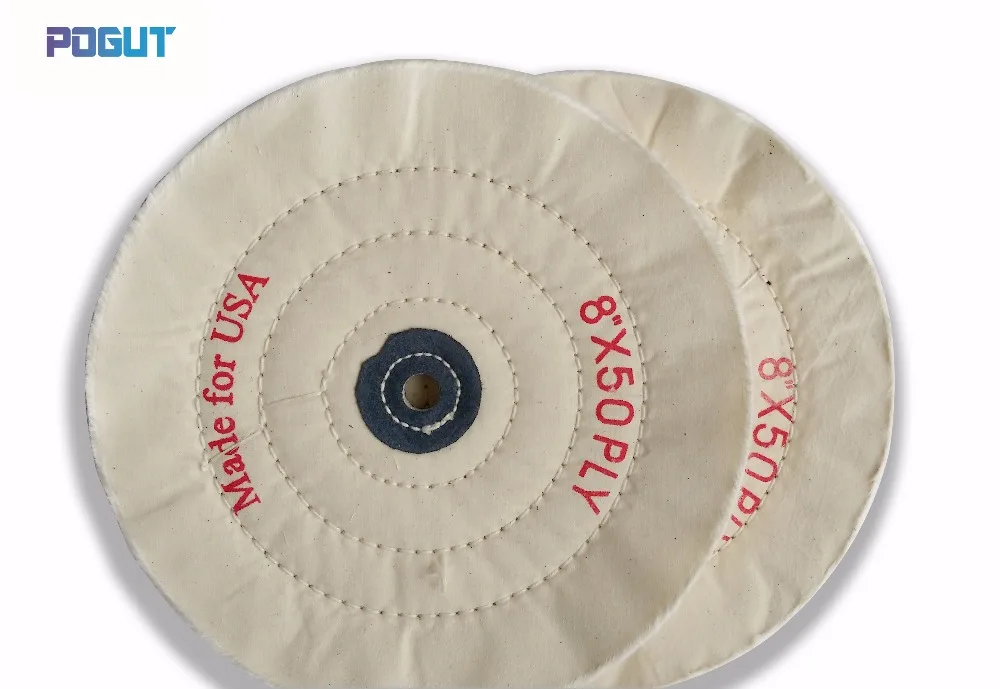 50PLY белый хлопок стежка полировки ткани колеса колодки для ювелирных изделий|pad