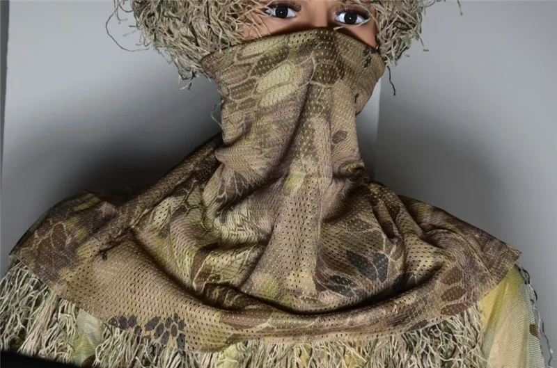 Хлопок Keffiyeh Шарф шемаг тактическая снайперская завеса сетка камуфляж шарф для страйкбола, пейнтбола, стрельбы, охоты, Wargame
