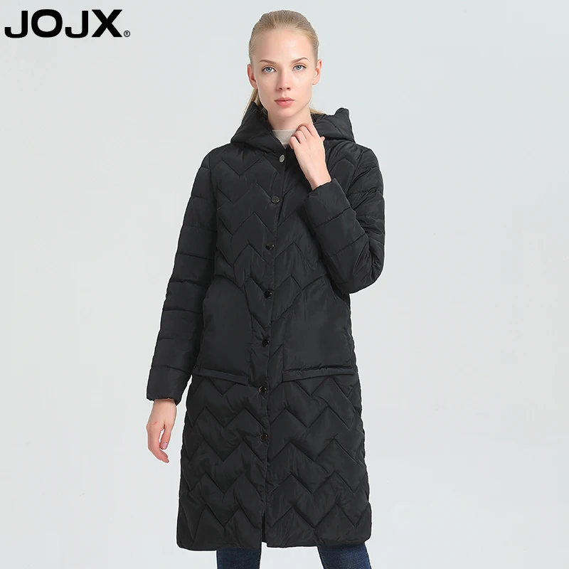 JOJX куртка осень-зима Для женщин пальто 2019 модные длинные тонкие с капюшоном