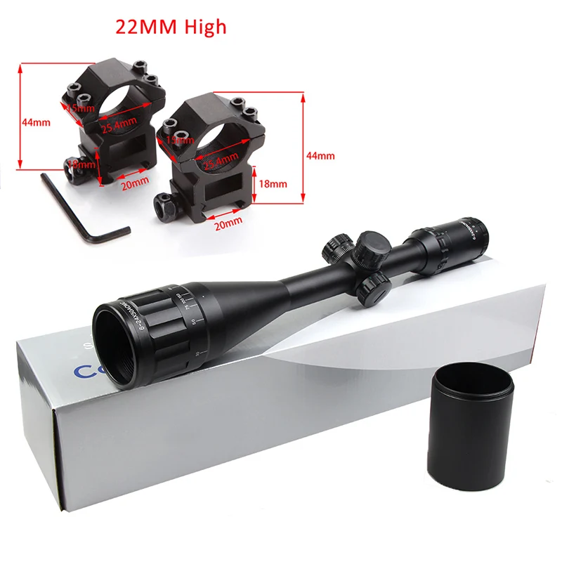 22MM High Горячий оптический прицел 6-24X50 прицел оптика прицел охота для Chasse Aim прицел пистолет Caza аксессуар - Цвет: 22MM High
