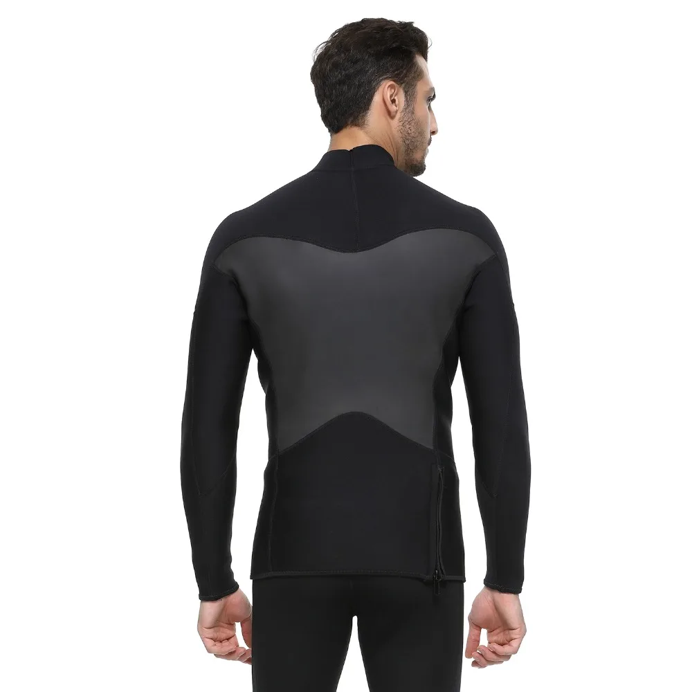 Для мужчин Гидрокостюма Топ 3 мм неопрен водолазный костюм куртка одежда с