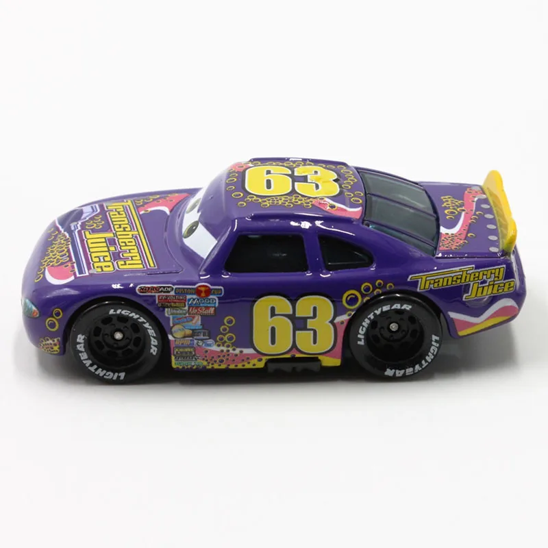 

Disney Cartoon Pixar Cars No.63 Racer 1:55 Scale Diecast Metal Alloy Modle Cute Toys Car For Children Gifts Lightning McQueen