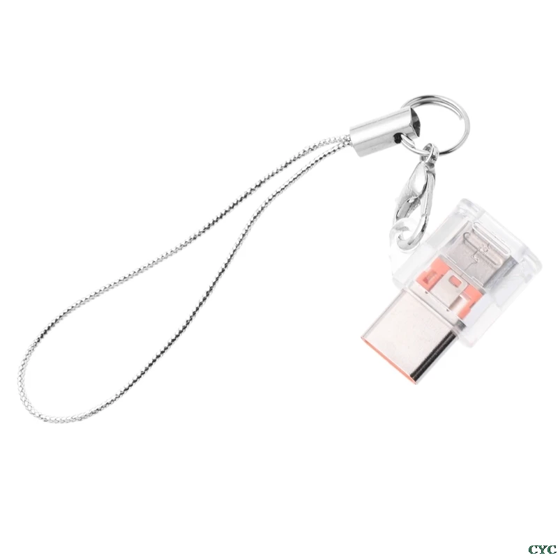 Orange Мини-usb 3,1 type C Мужской к микро USB Женский адаптер конвертер с брелком для samsung huawei LG Xiaomi Android Phone - Цвет: Orange