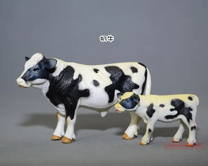 Игрушечная модель животного фигурки героев мультфильма Holstein для коров/икр|action &
