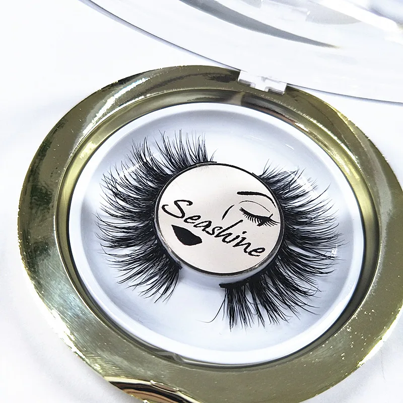

Seashine 20 pairs Mink Lashes 3D Mink False Eyelashes Long Lasting Lashes Natural Lightweight Mink Eyelashes Glitter Packaging