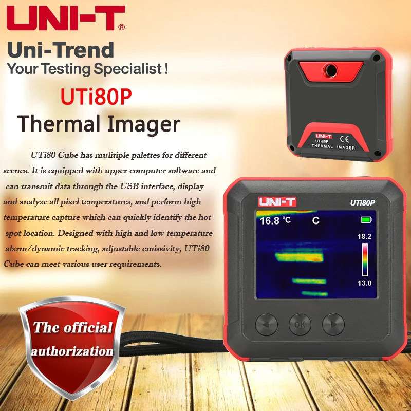 UNI T UTi80P Термальность Imager Карманного типа ночное видение камера заднего