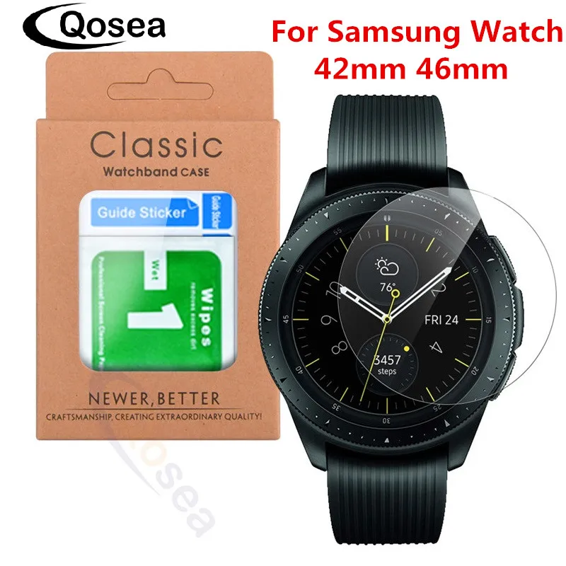 Qosea для samsung Galaxy Watch 42 мм 46 закаленное стекло 9 H защитная пленка Взрывозащищенная