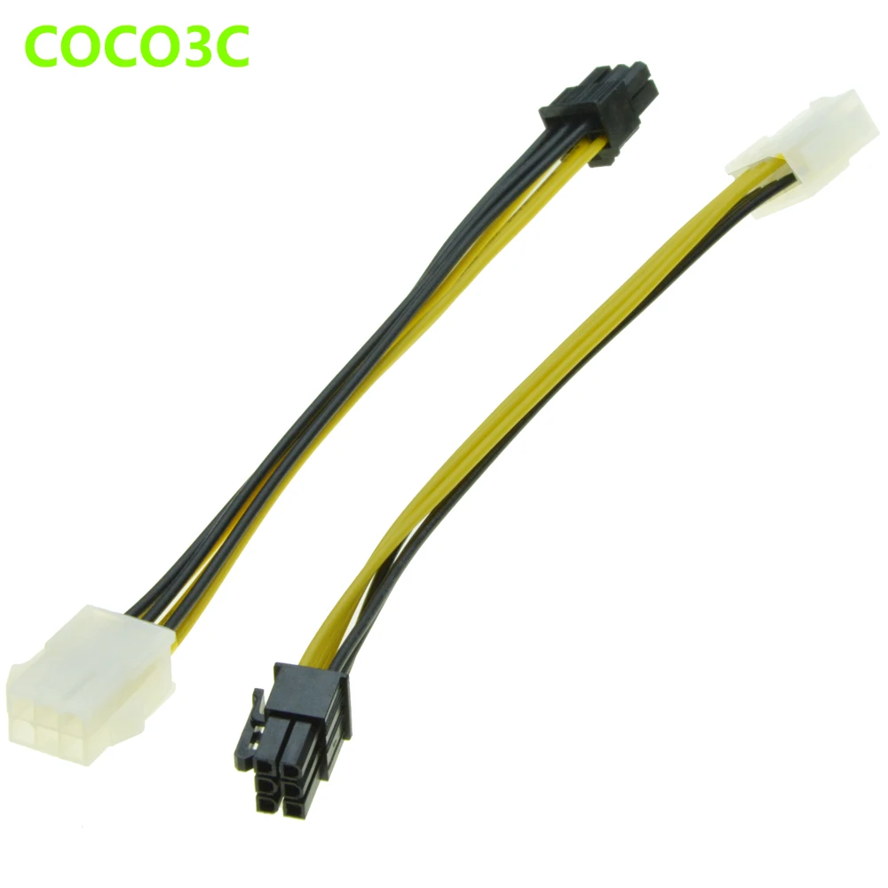 20 см 6 контактов штырь-гнездо PCI express GPU Блок питания PSU Удлинительный кабель для PCIe