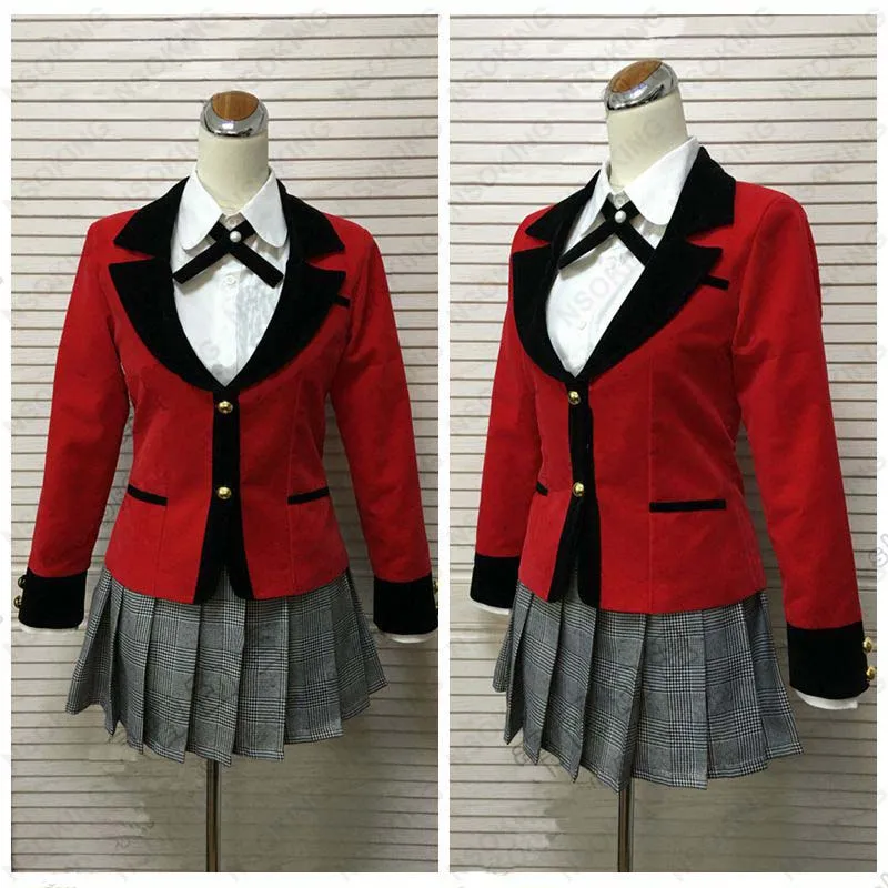 Новинка года аниме kakegurui компульсивное Картежник jabami yumeko Косплэй костюм Tailor Made - Цвет: 02