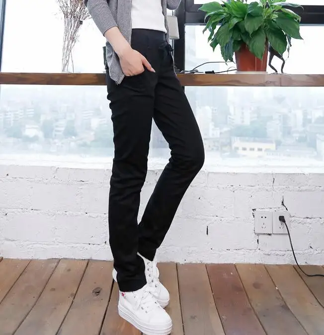 Корейские женские шаровары джинсовые брюки с большим карманом зеленые хип-хоп