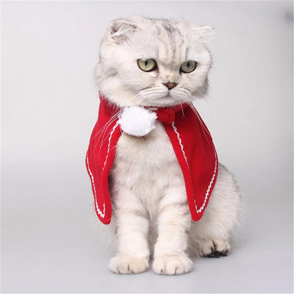 Красная Милая одежда для домашних животных рождественской вечеринки костюмы - Фото №1
