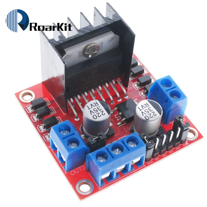 Плата контроллера драйвера двигателя L298N модуль L298 для Arduino Dual H Bridge шаговый