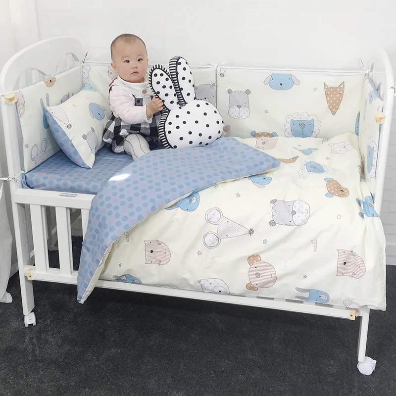 3 до 7 шт. детские постельные принадлежности набор Чистый хлопок постельное белье