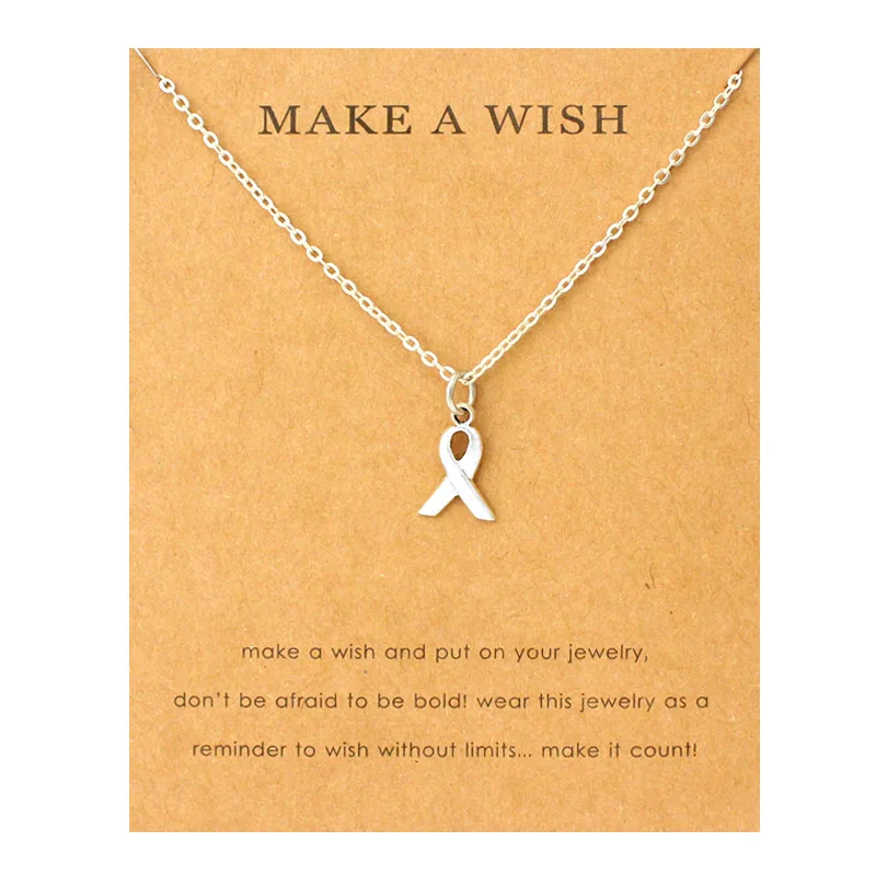 Medical Alert Heart Moon Stars Angel Wing Butterfly Crown Diabetic Type 1 Type 2 Diabetes Awarenes Ribbon Necklaces for Women images - 6