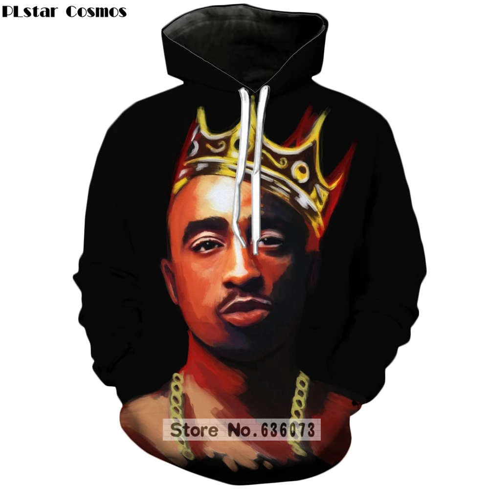 PLstar Cosmos новые модные толстовки с капюшоном Rapper 2pac Tupac/Biggie Small 3d принт толстовка с капюшоном для мужчин и женщин хип-хоп пуловер