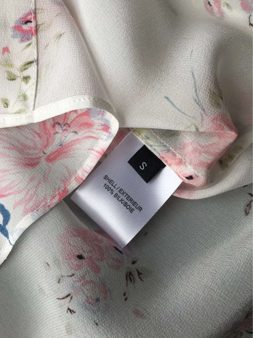 Шелк Blusas размера плюс свежий цветочный принт длинный рукав рубашка спереди двойные карманы Повседневная Женская блузка и топы