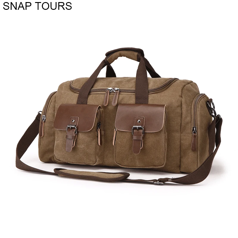 Snap Tours, мужские холщовые дорожные сумки для ручной клади, большое пространство, мужская сумка для багажа, сумка для путешествий