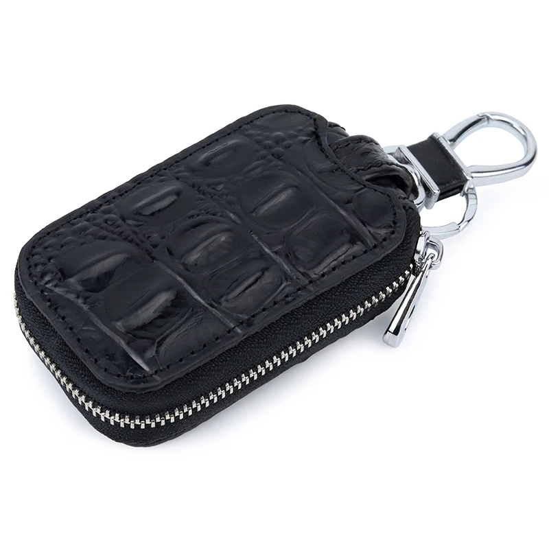 

COMFORSKIN Genuine Leather Key wallets New Arrivals Crocodile Pattern Vintage Car's Key Case Unisex Key Holders Factory Price