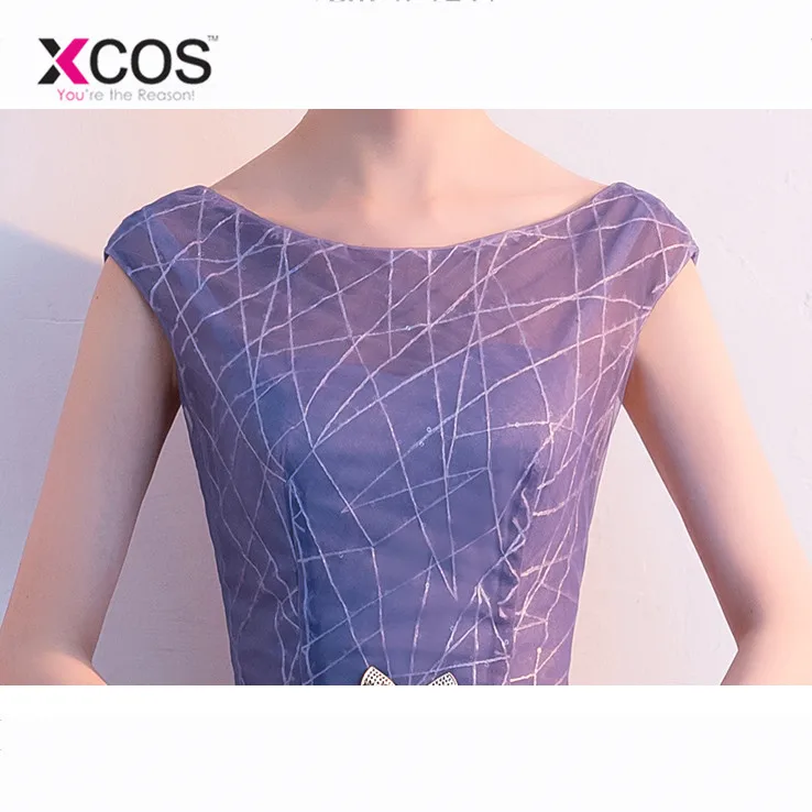 XCOS летние Омбре платья для выпускного вечера 2018 vestidos de gala женское вечернее платье