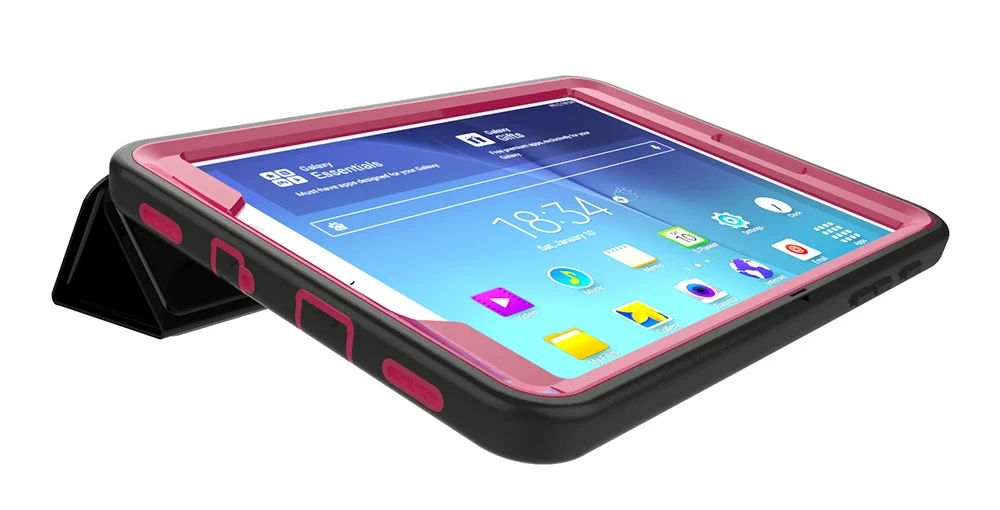 Для samsung Galaxy Tab S2 8,0 SM-T710 T715 3-Слои Smart Cover чехол противоударный ПК+ ТПУ повышенной прочности и защищенности противоударный ТПУ+ ПУ Складной чехол-подставка для планшета чехол
