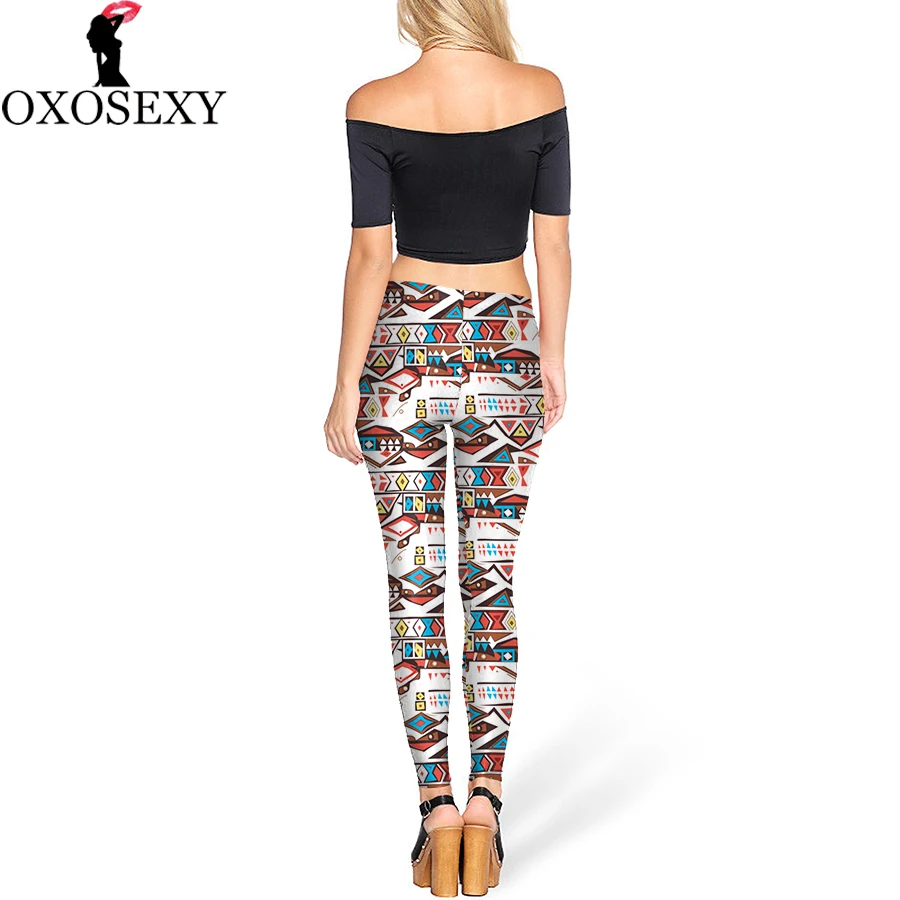 

New Summer Autumn Sexy Legging Aztec style high waist legging Cosplay slim legins Printed Women leggings fitness Women Pants 189