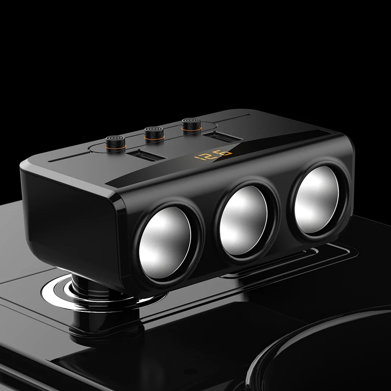Разветвитель для автомобильного прикуривателя Tancredy 2 USB порта 100 Вт 12 24 В|cigarette lighter