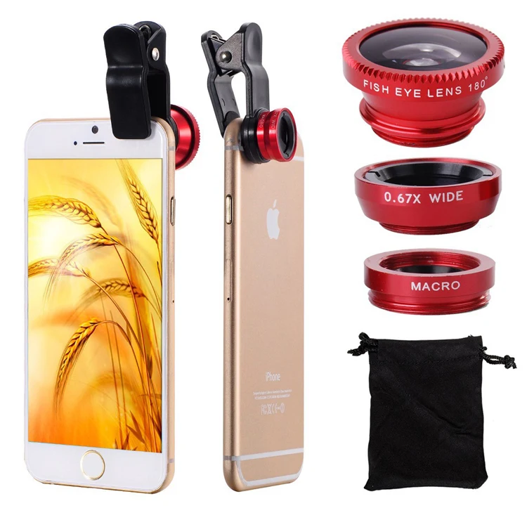 5in1 Kit Phone Camera Lenses 3in1 Fish Eye Wide Angle Macro Lens Universal Mini Tripod For Sumsung S3 S4 S5 S6 S7 Edge S8 S9 | Мобильные