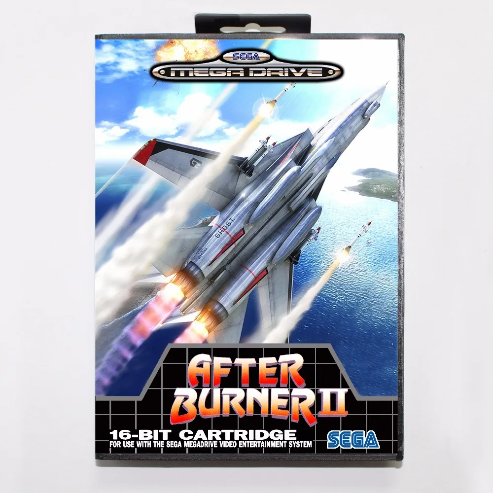 После горелки 2 игры Картридж 16 бит MD карточная игра с коробку для Sega Mega Drive Genesis |