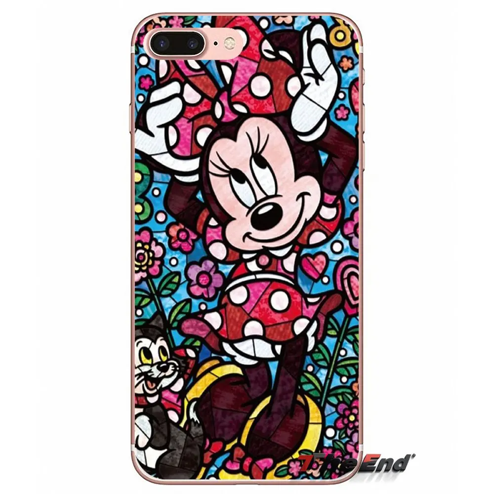 Soft Shell Covers For Samsung Galaxy J1 J2 J3 J5 J7 A3 A5 A7 2015 2016 2017 J330 J530 J730 fairy tale stained glass Alice Mickey | Мобильные