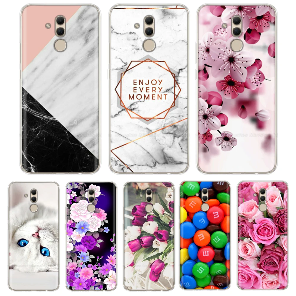 Чехол для Huawei Mate 20 Lite чехол из ТПУ с рисунком силиконовый мягкий телефона чехлы