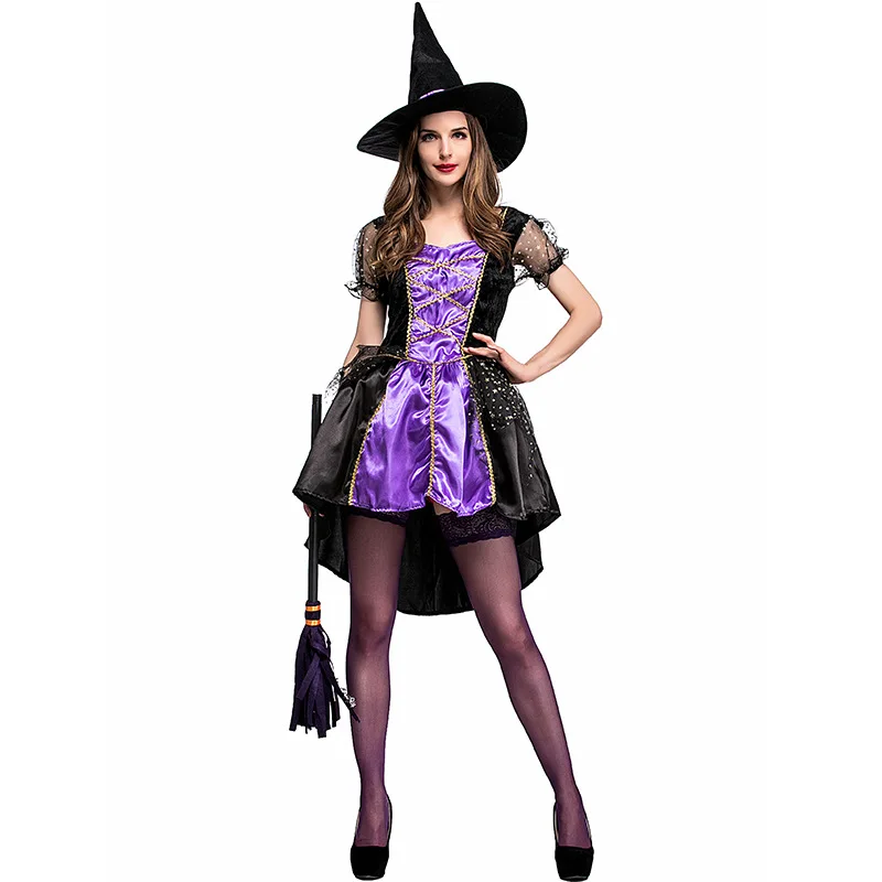 Женский Crafty Vixen злой костюм ведьмы на Хеллоуин сексуальное Spellcaster классическое