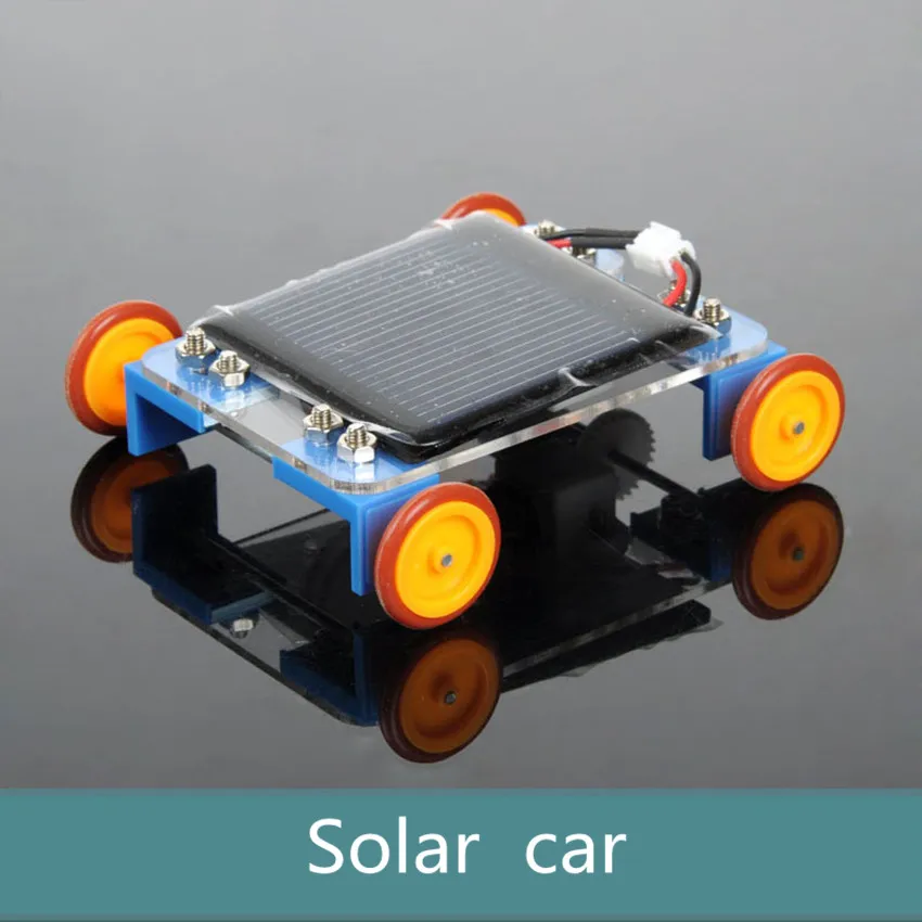 Cnikesin DIY Kit образования Солнечной Мощность Игрушечные лошадки автомобилей желтый