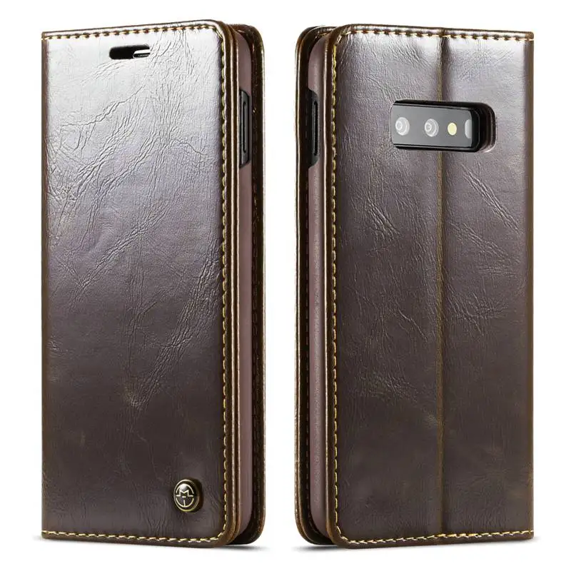 Leather Flip Case For Samsung Galaxy Note 10 9 8 S 20 Ultra 10 e 5g s9 s8 plus s7 edge Funda Etui Phone Covers accessories shell
