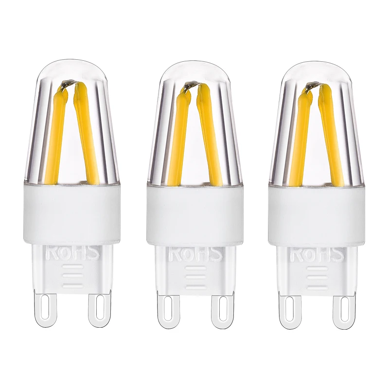 6 шт. G9 Светодиодная лампа с регулируемой яркостью 220 В 110 3 Вт COB LED 4LED Bombillas Lampe Luz