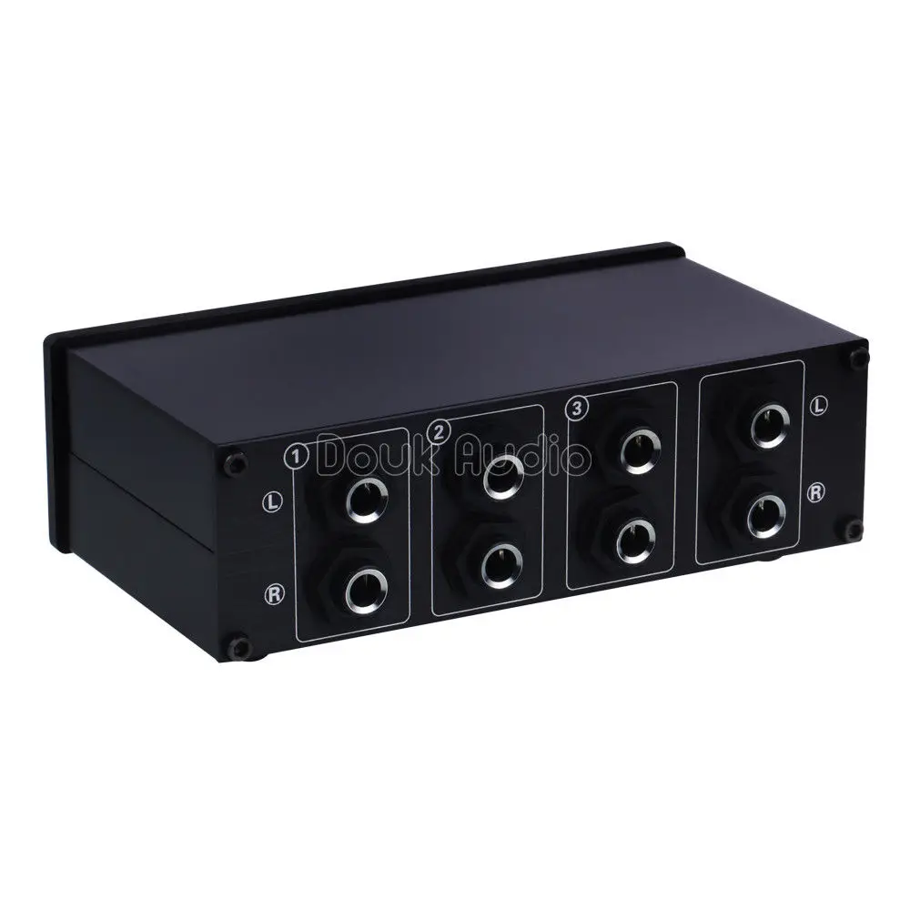 Мини аудиокоммутатор Douk Audio 1/3 дюйма с 3/1 выходами Пассивный преусилитель Hi Fi