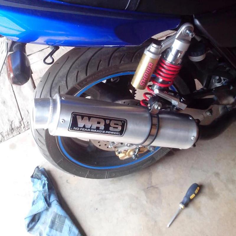 Аксессуары для мотоцикла выхлопных газов WRS 250cc 400cc CBR250 CBR400 CB400 R6 VFR400 FZR400 |
